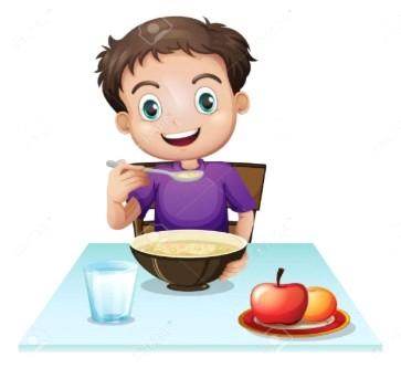 Dziecko jedzące posiłek